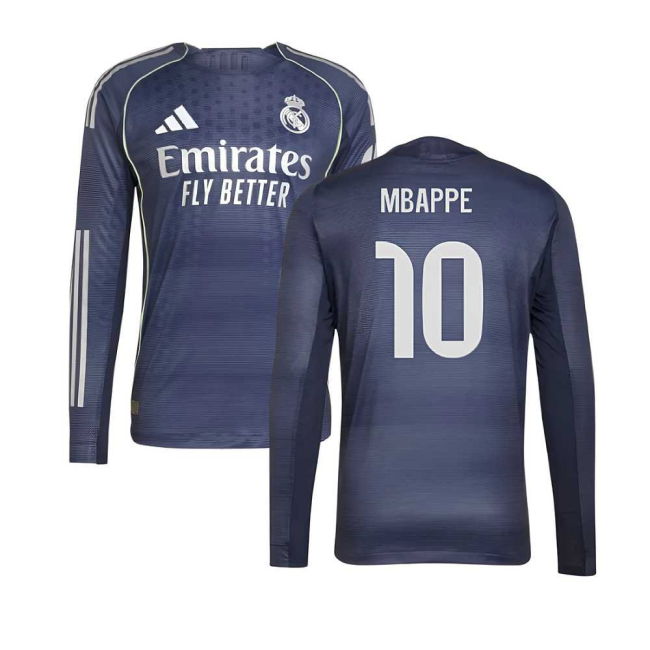 Real Madrid (rm) 2025-2026 Away Jersey - Featuring Mbappe 10