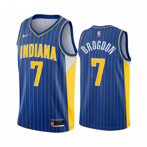 Authentic Pacers Malcolm Brogdon #7 2020 City Swingman NBA Jersey