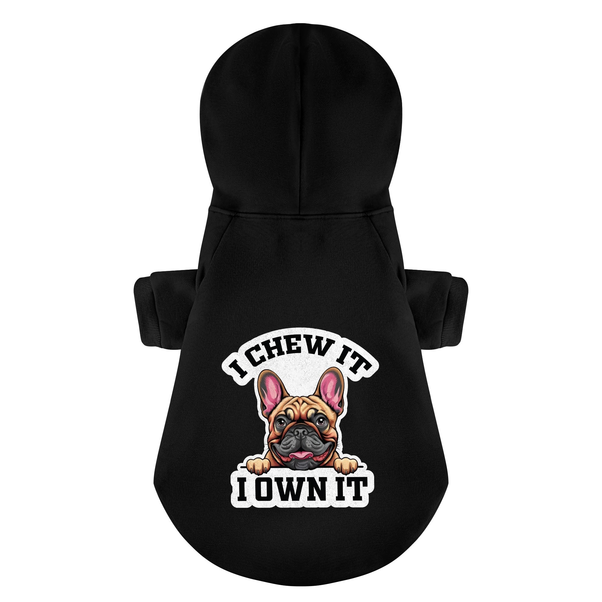 Cozy I Chew It, I Own It - Personalized French Bulldog Hoodies With F...