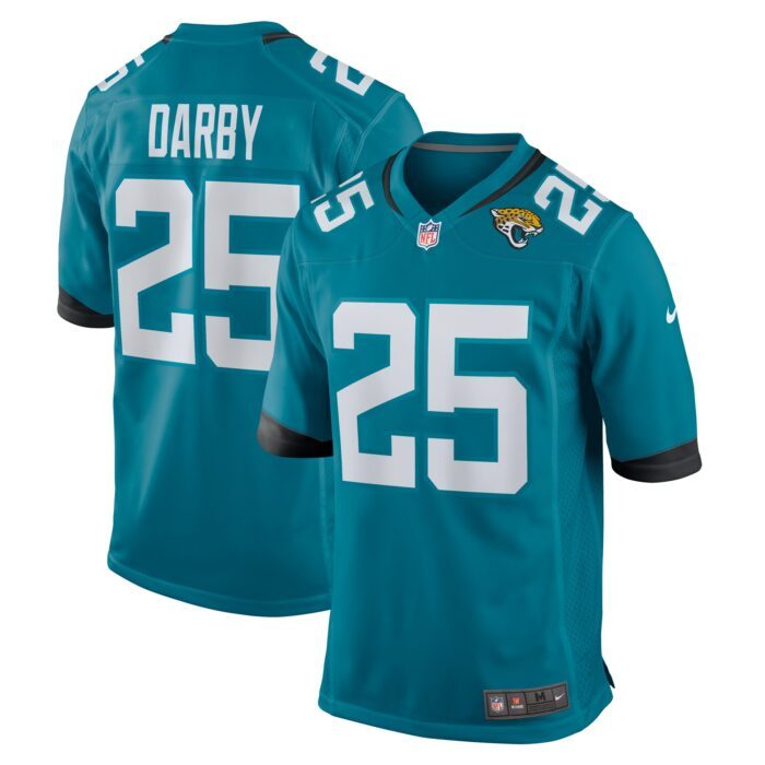 Men's Jacksonville Jaguars Ronald Darby Nike Teal Team Gam...
