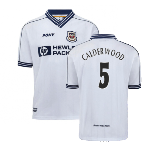 Official 1997-1999 Tottenham Home Pony Retro Shirt (calderwood 5)