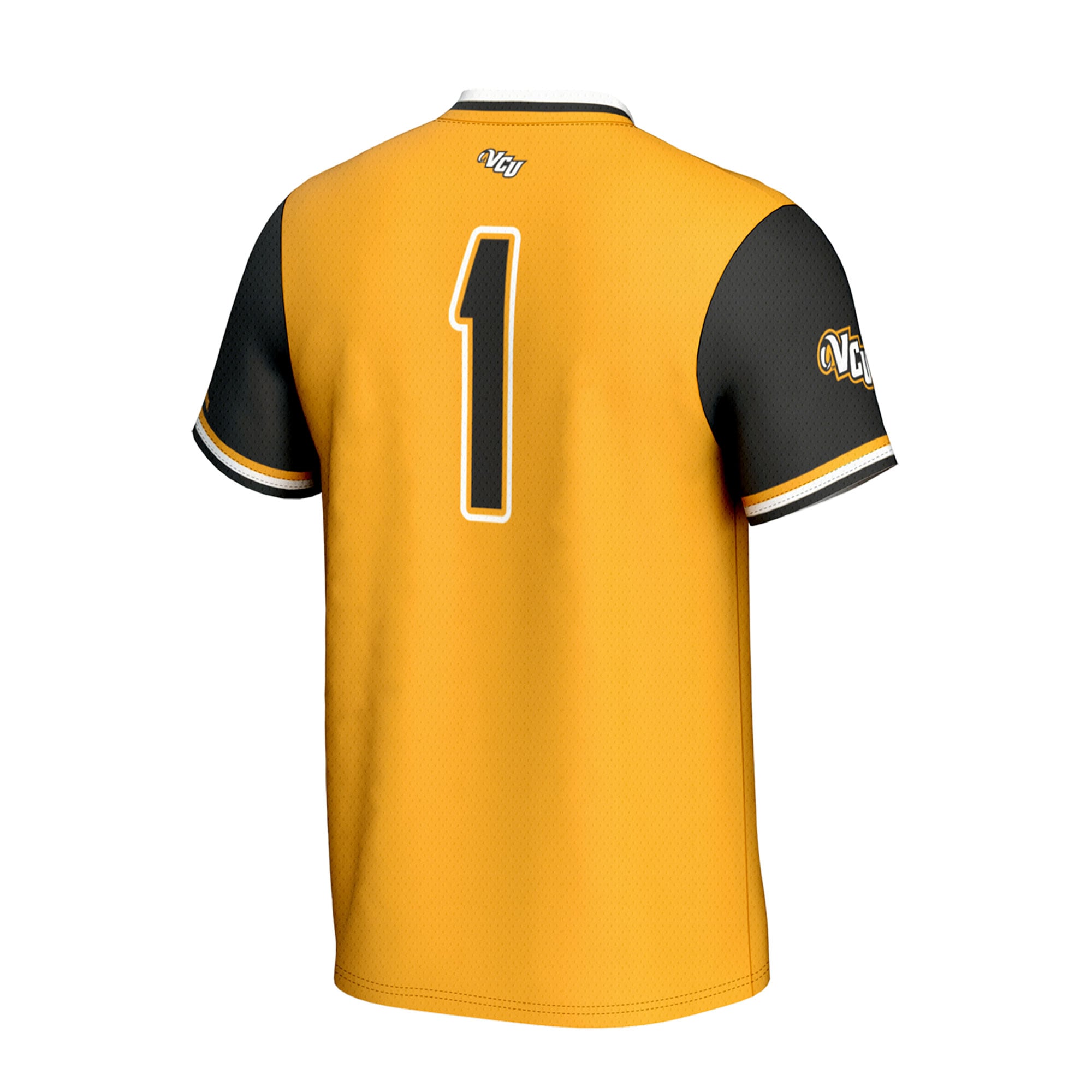 [NJP] VCU Rams GameDay Greats Unisex Lightweight Collegiate Softball Fashion Jersey - Gold