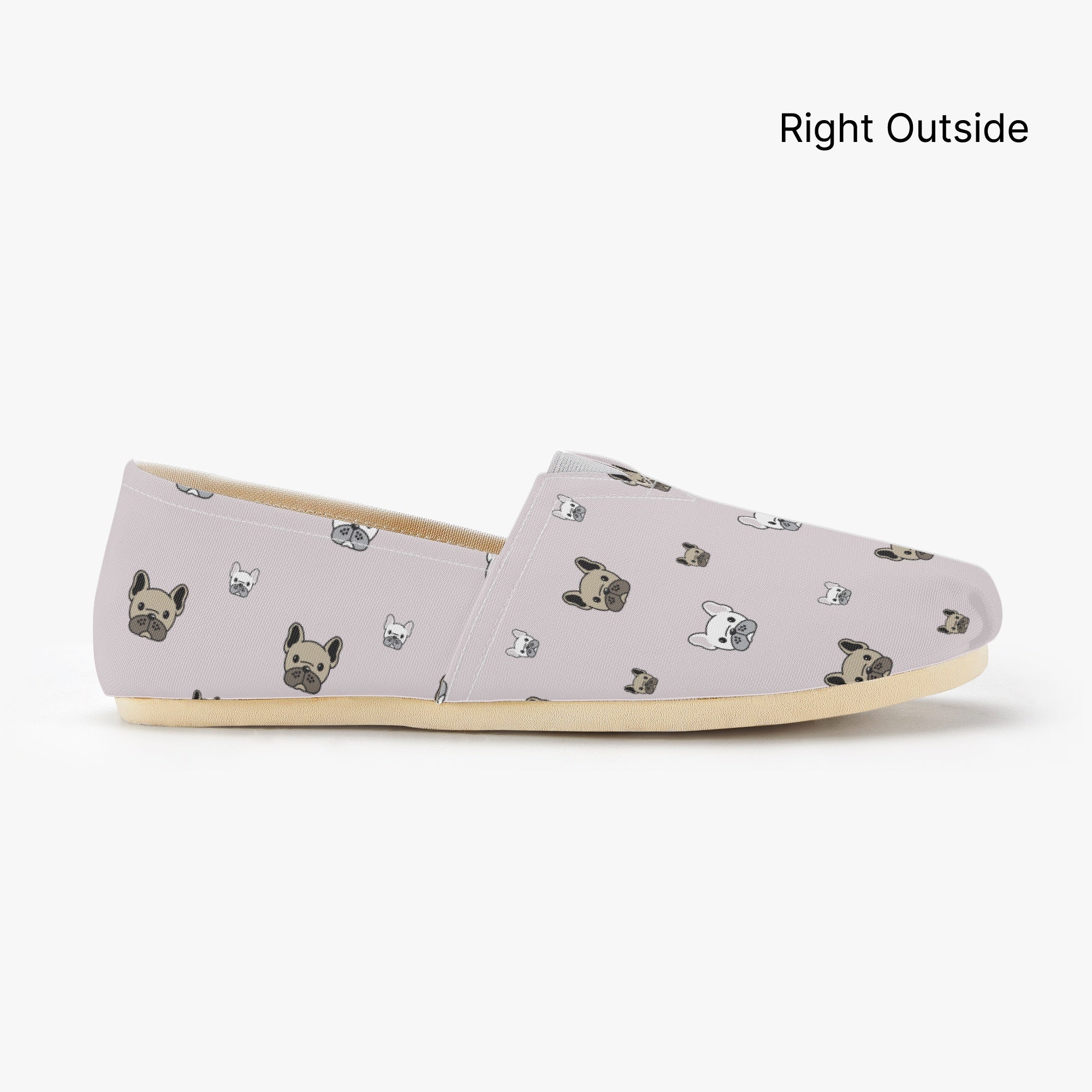 Frenchie-Fan Stylish Fudge - Casual Canvas Shoes for Street Style