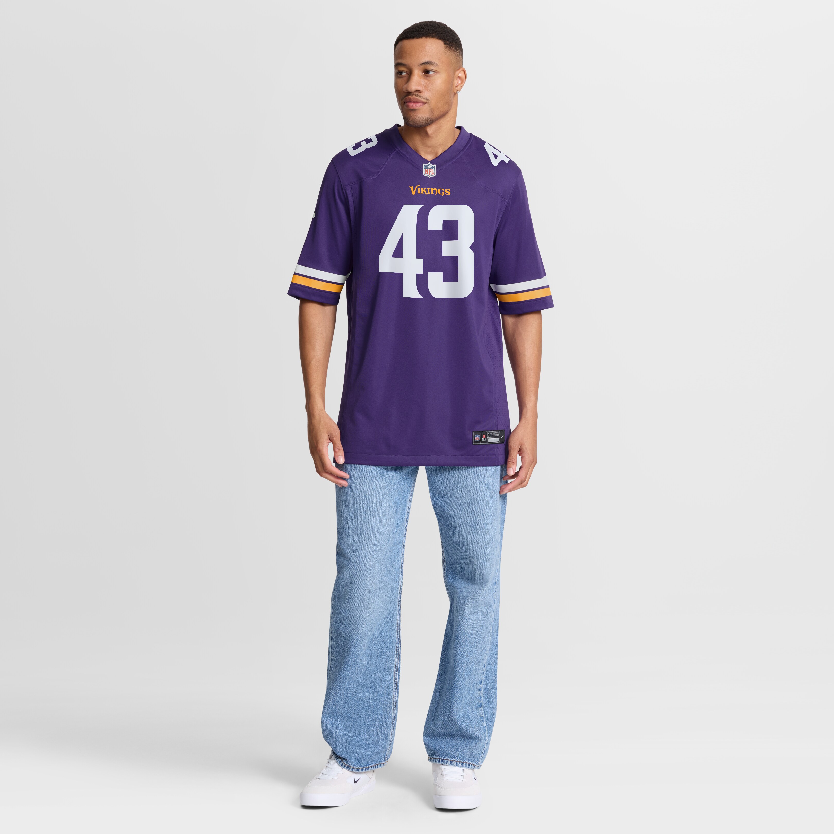 [LK] Andrew Van Ginkel Minnesota Vikings Team Game Jersey - Purple