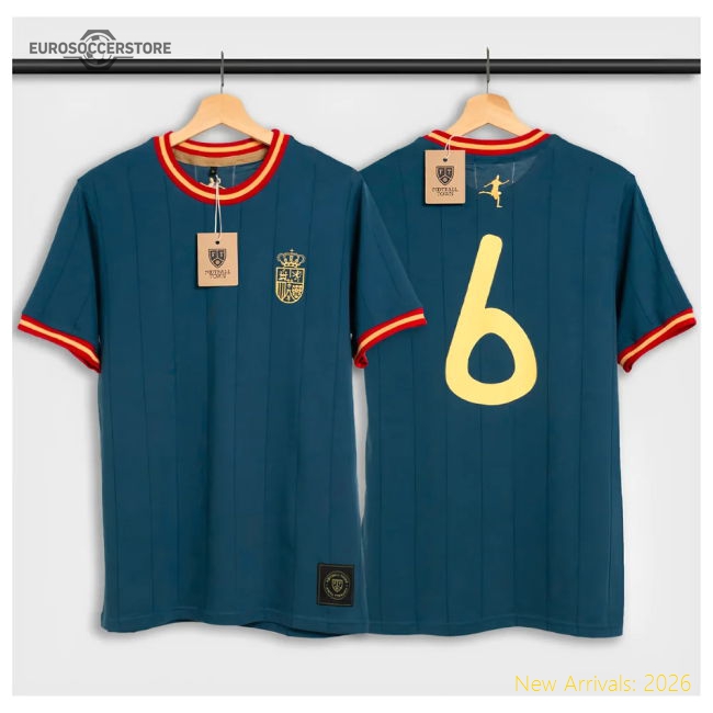 Small Adults Spain Soccer Shirt Andres Iniesta Away Tribute El Cerebro