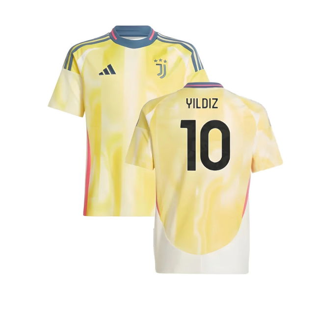 Authentic Design Juve Juventus Away Shirt Kids Yildiz #10 2025-202...