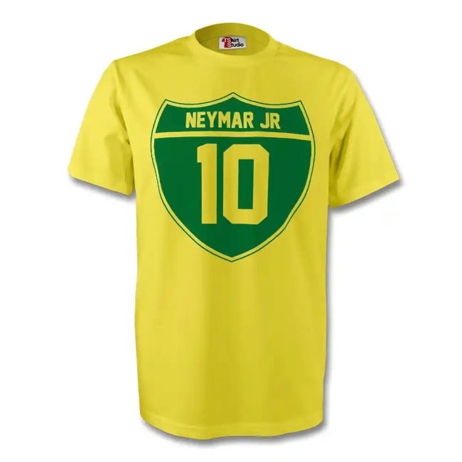 High Neymar Jr Brazil Crest Tee (Yellow) - Kids Player Player