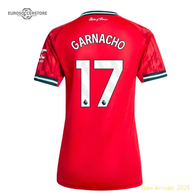 Exceptional 2025-2026 Man Utd Home Shirt (womens) (garnacho 17)