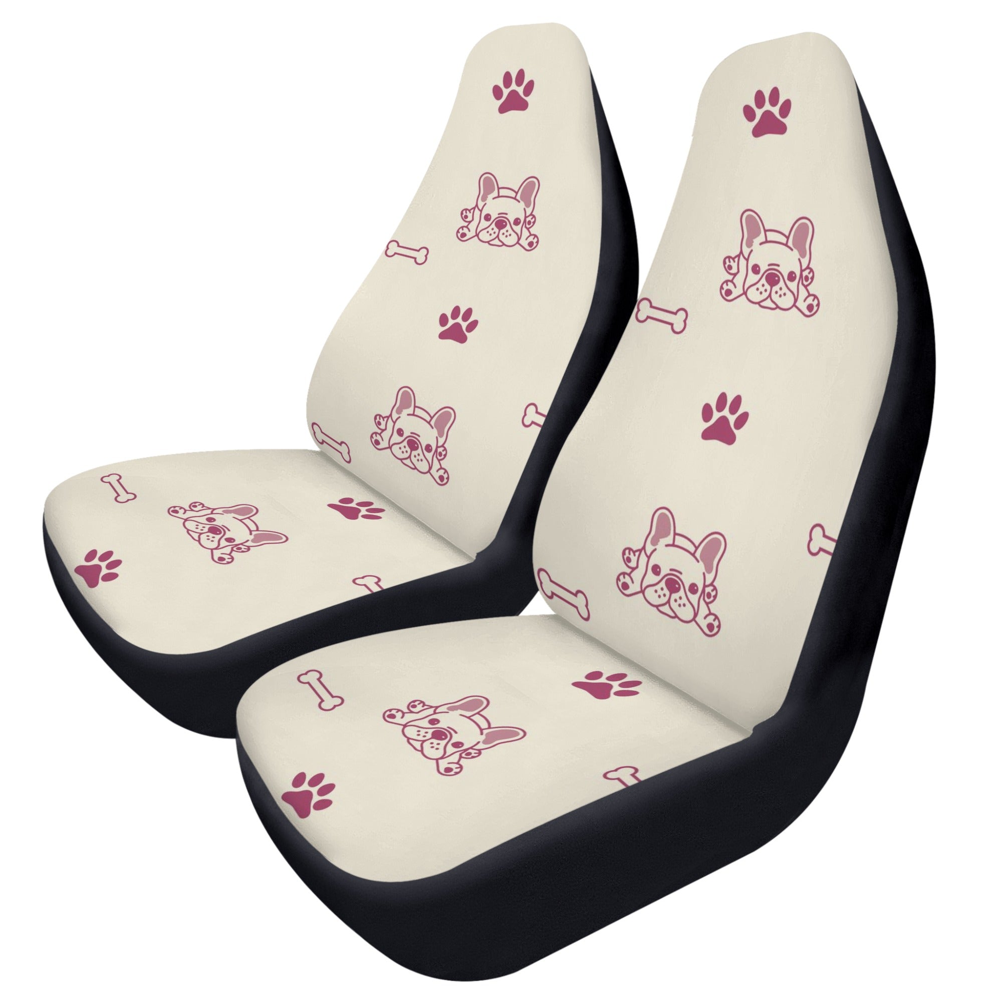 Frenchie-Fan Comfortable Melo - Car Seat Covers (2 Pcs) for Dog Owners