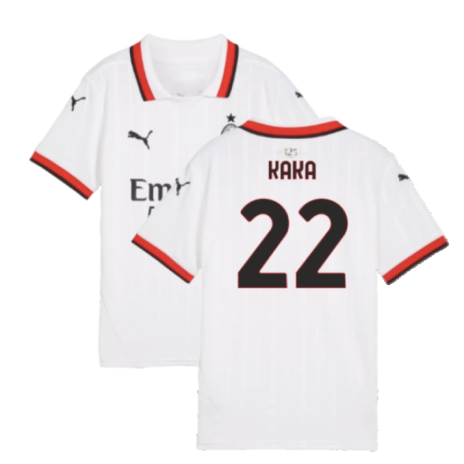 Acm Ac Milan Away Shirt Kids Kaka #22 High Performance Match Day N...