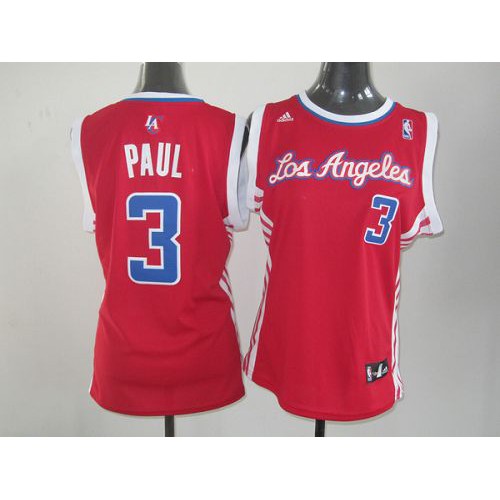 Los Angeles Clippers #3 Chris Paul Red Road Womens Stitched NBA Jersey Womens