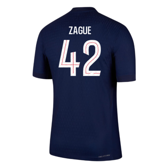 Official 2025-2026 Psg Home Dri-Fit Adv Authentic Shirt (Zague 42)