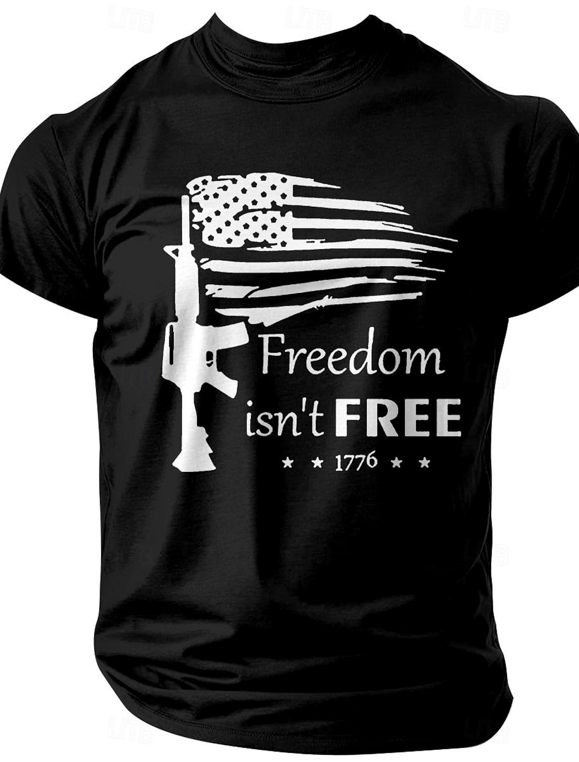 4th of July 2026 250th Memorial Day Men's Patriotic Patriot 3D Print Veteran Crew Neck Short Sleeve T-Shirt Sports Street