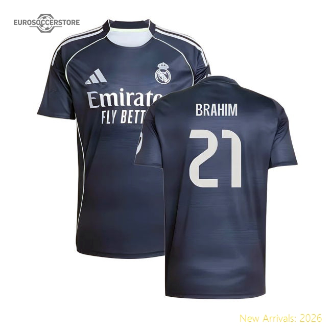 2025-2026 Real Madrid Away Premium Jersey Brahim Puma Drycell