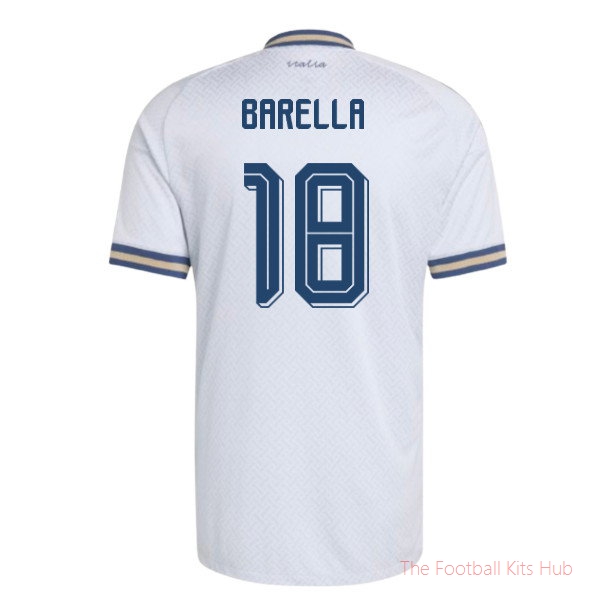 2026-2027 Italy Authentic Away Shirt (Barella 18)
