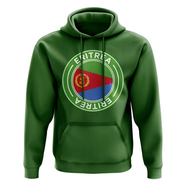Fan-Favorite Eritrea Football Badge Hoodie (Green) Exclusive-Design