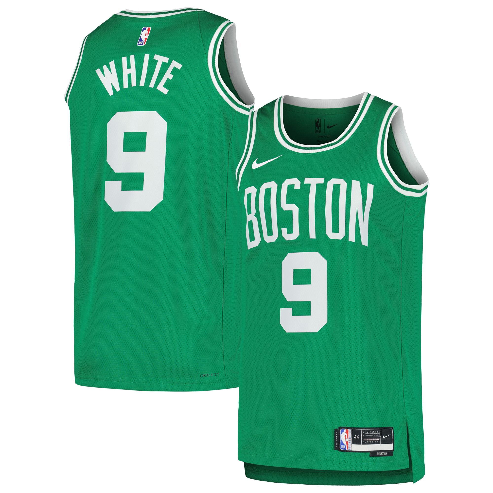 [SJH] Youth Derrick White Boston Celtics Swingman Jersey - Icon Edition - Kelly Green