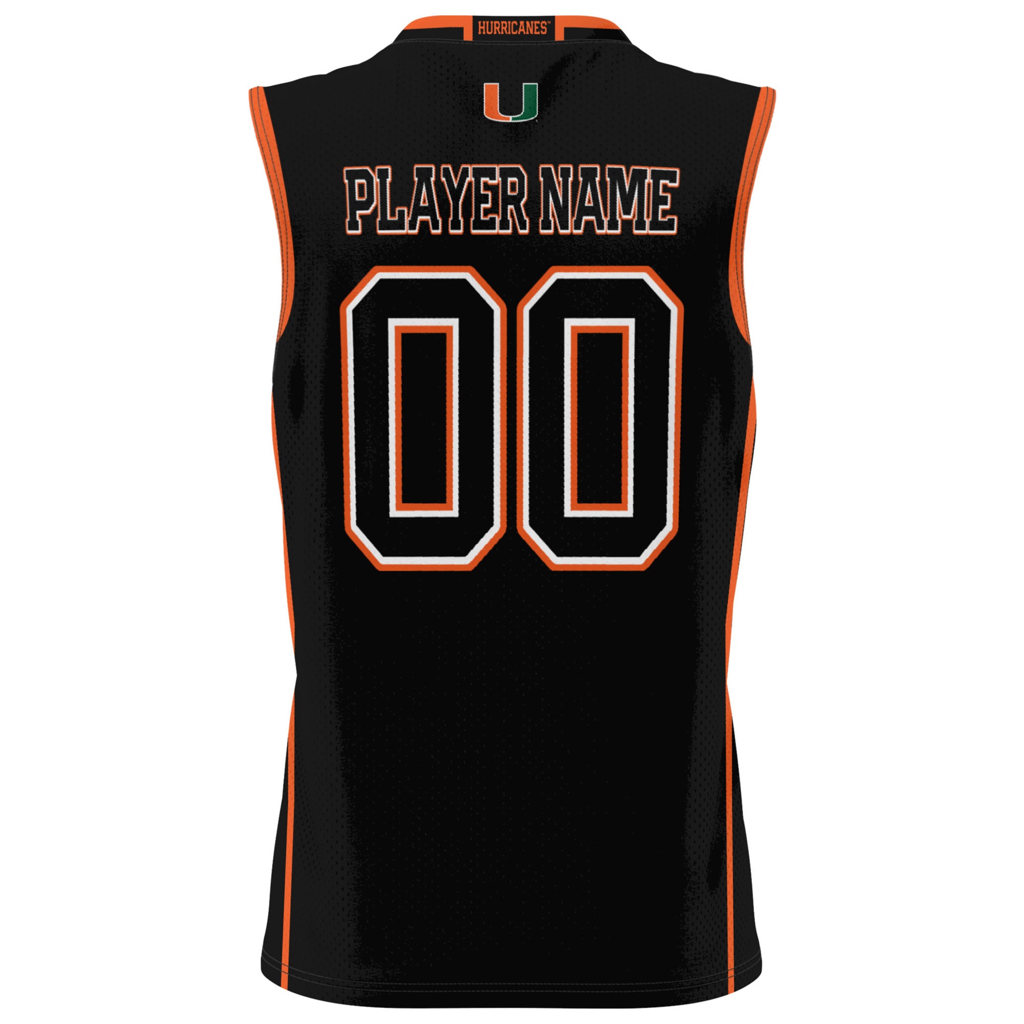[NJP] Miami Hurricanes GameDay Greats Unisex NIL Pick-A-Player Lightweight Women's Basketball Jersey - Black