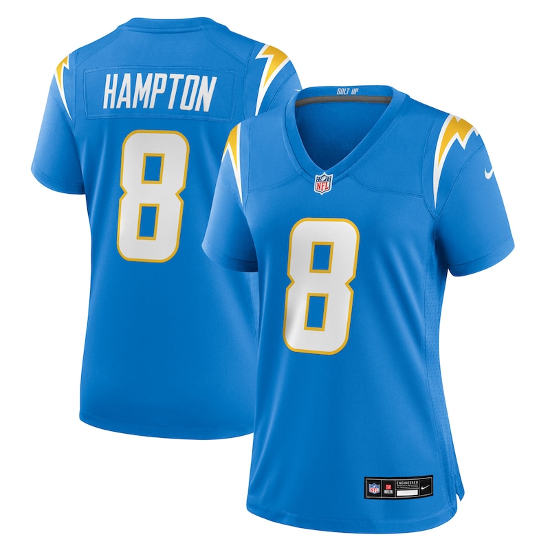 None Omarion Hampton Los Angeles Chargers Powerhouse Team Fan Apparel