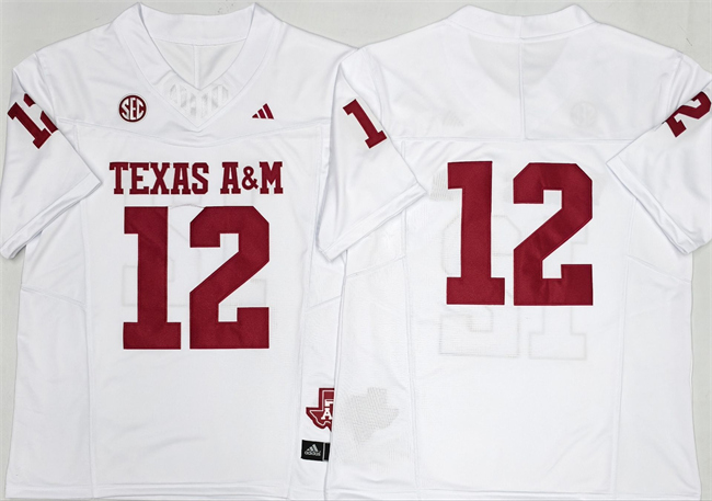 authentic Men's None Premier Strategy #12 White 2025 Football Jersey