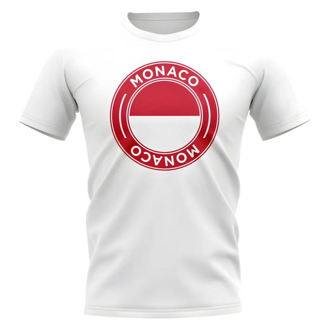 Monaco Football Badge T-Shirt (White)