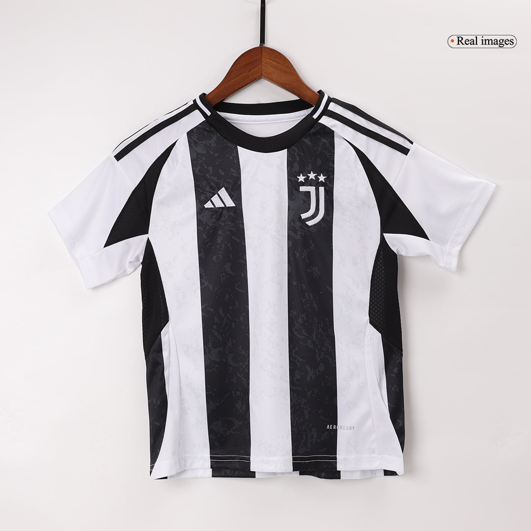 Kid's Juventus Home Soccer Jersey Kit(Jersey+Shorts+Socks) 2024/25Auth