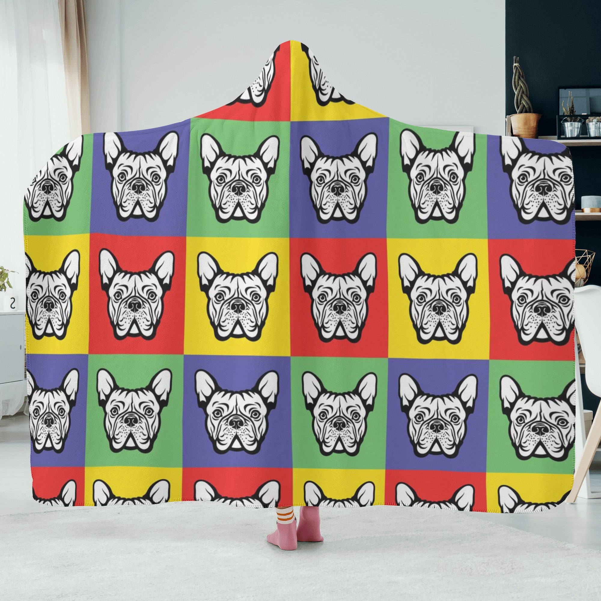 French Bulldog Obi Hooded Blanket Cute Frenchie Essential