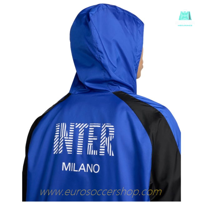 2024-2025 Inter Milan Home Hooded Woven Tracksuit (Blue)