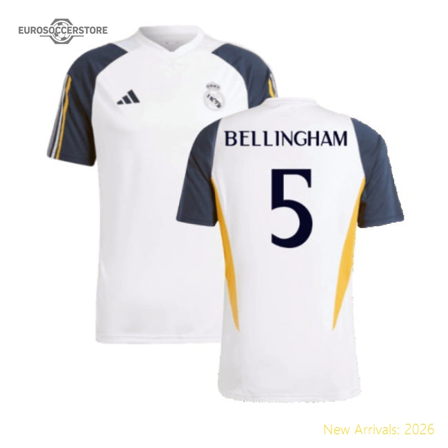 2023-2024 Real Madrid Training Shirt (white) (bellingham 5)