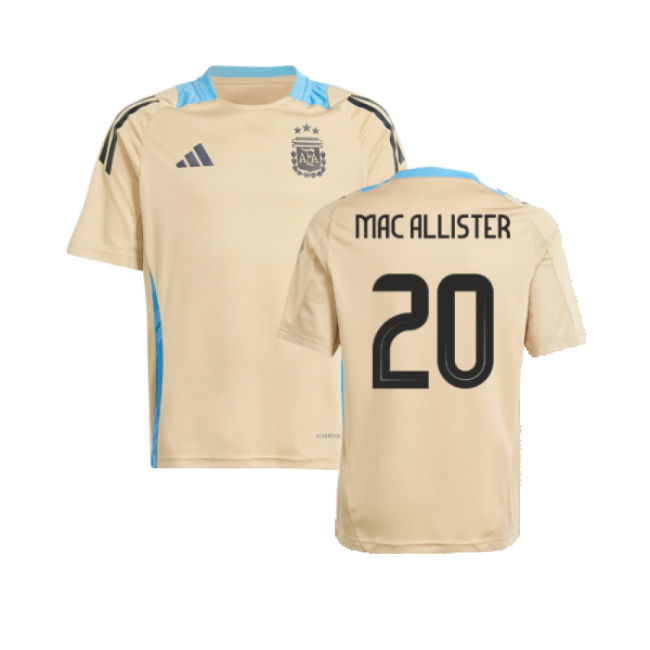 High 2024-2025 Argentina Training Jersey (Hazy Beige) (Mac Allister