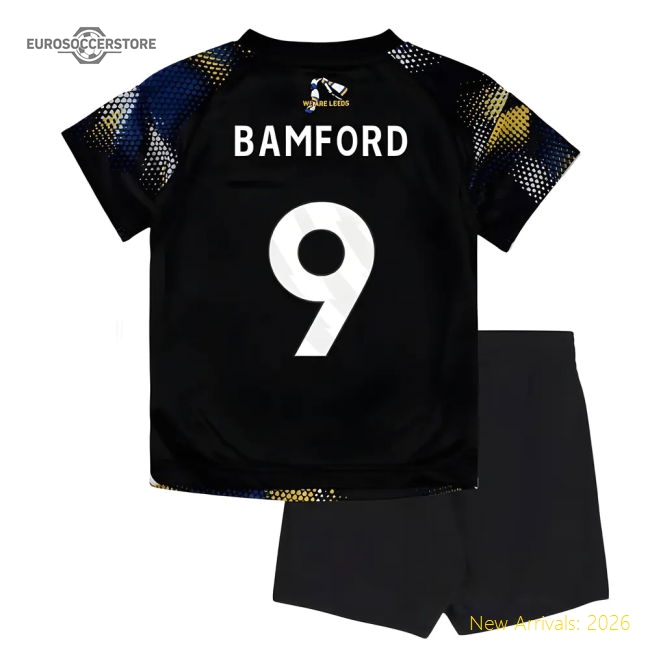 2025-2026 Leeds United Third Baby Kit Bamford 9 In Multiple Youth Sizes
