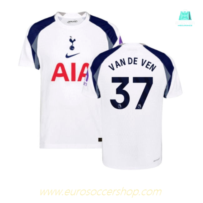 2025-2026 Tottenham Hotspur Authentic Home Shirt (Van De Ven 37)