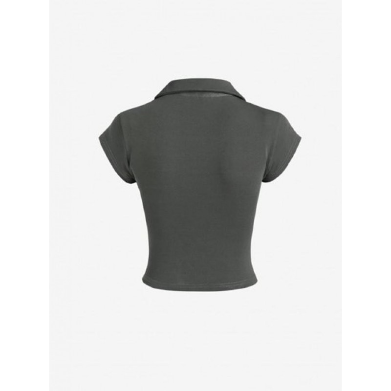 Cargo Pocket Collared Slim Tee YV5202