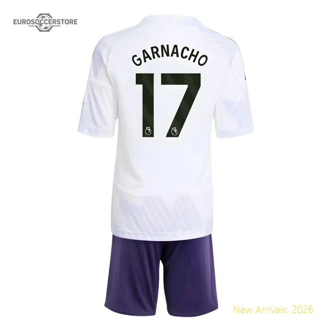 Official 2025-2026 Man Utd Away Mini Kit (garnacho 17) - Premium