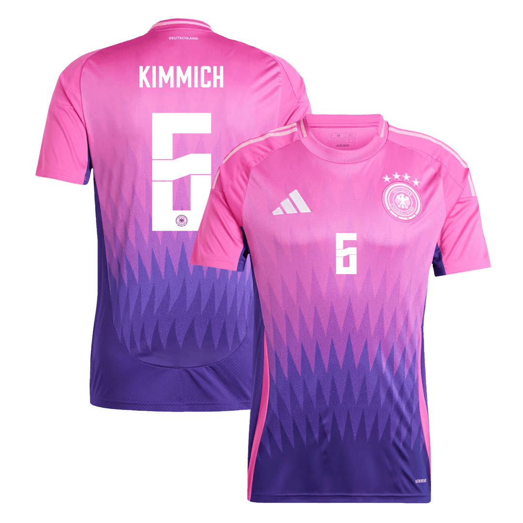 UEFA Euro 2024 Germany Away KIMMICH 6 Soccer Jersey Football Shirt -