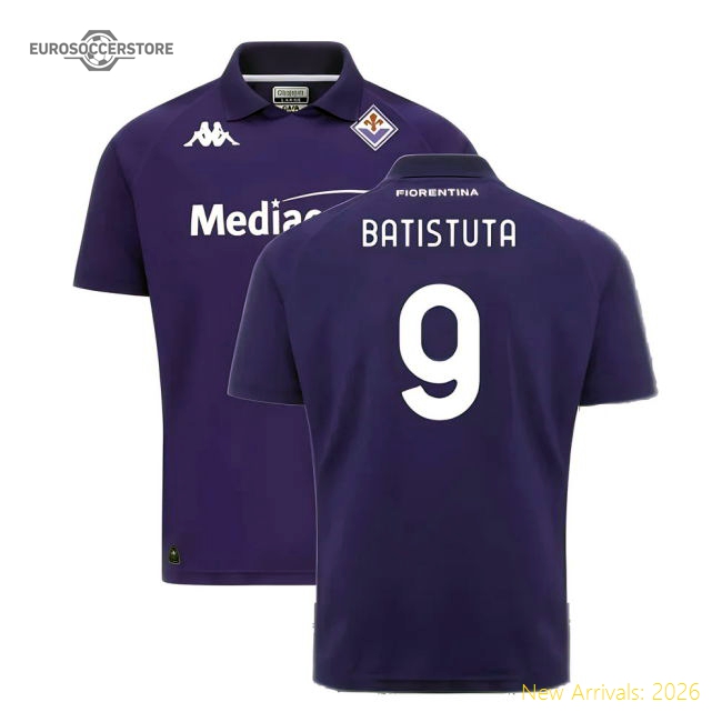 Fiorentina Italian League Batistuta Home First-class Nike Dri-fit