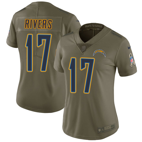 Authentic NFL A C Chargers #17 Philip Rivers Team Color Limited Jersey
