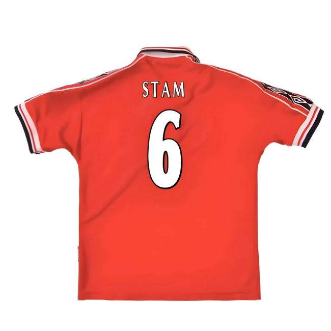 Manchester United 1998-2000 Home Kit (XXL) (Excellent) (Stam 6)