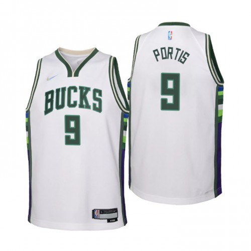 White POR Milwaukee Bucks #9 Nike Modern Jersey Premium Quality