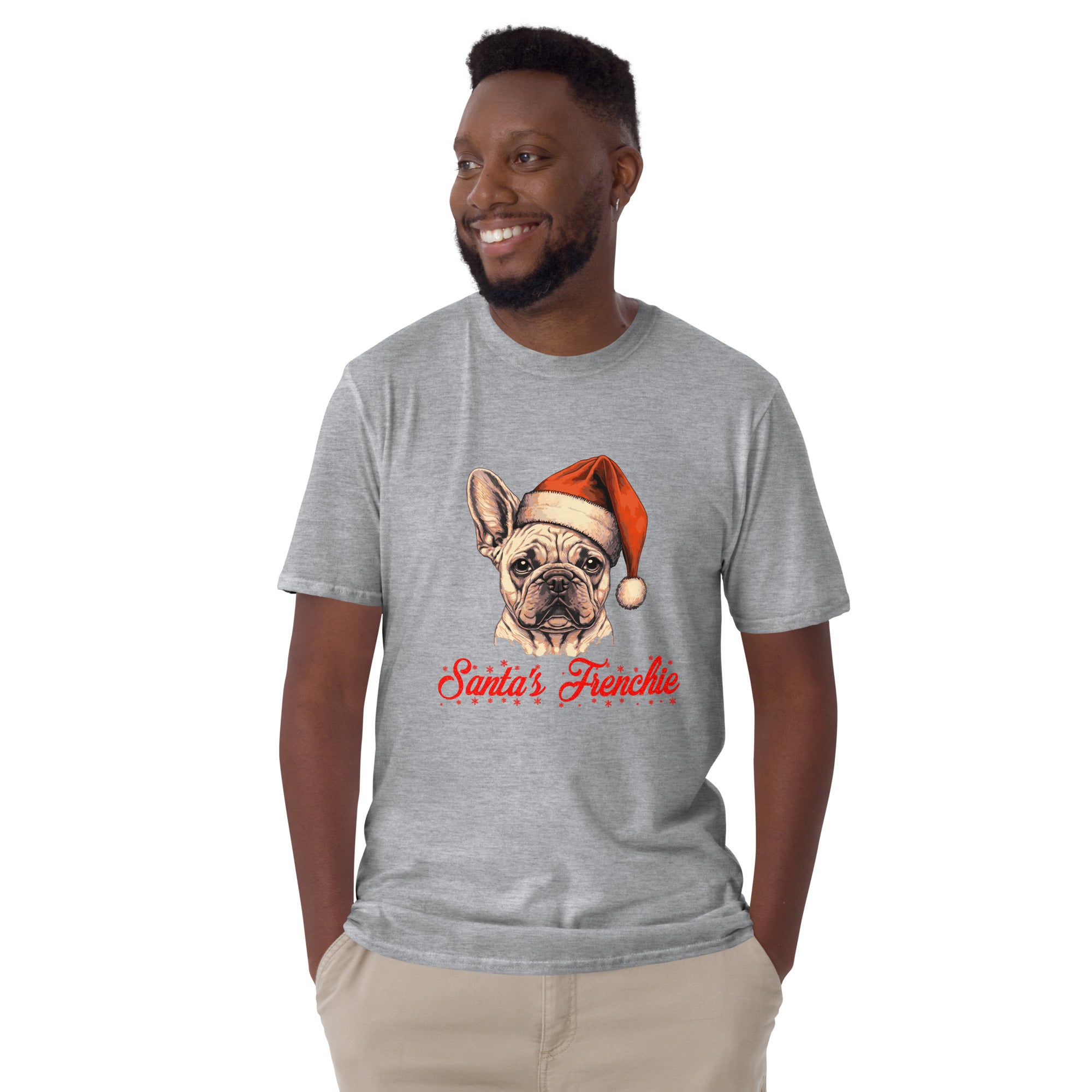 Santa's frenchie - Unisex T-Shirt