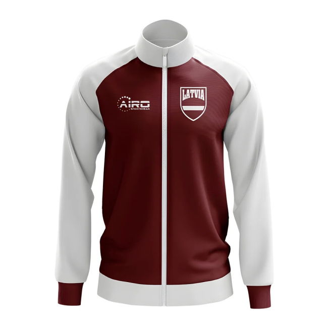 Latvia Concept Football Track Jacket (Red) Quality Quality