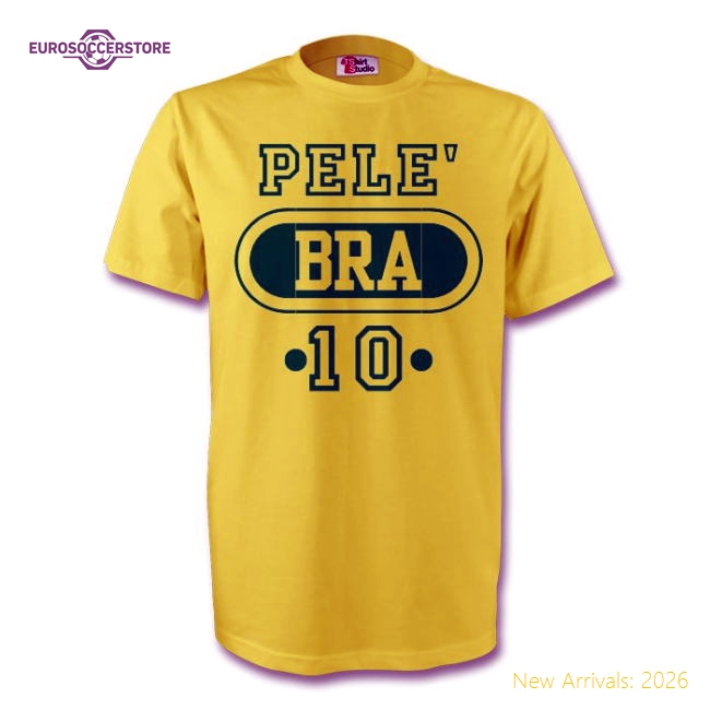 Pele Brazil Bra T-shirt (yellow) - Kids