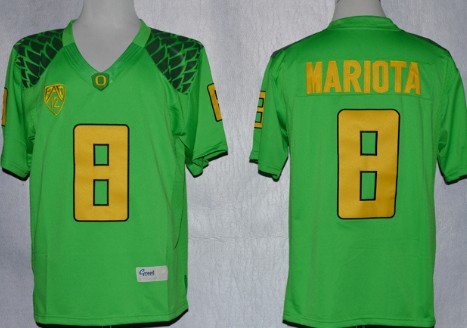 Men's None Green 2013 performance Marcus Mariota #8 official Jersey