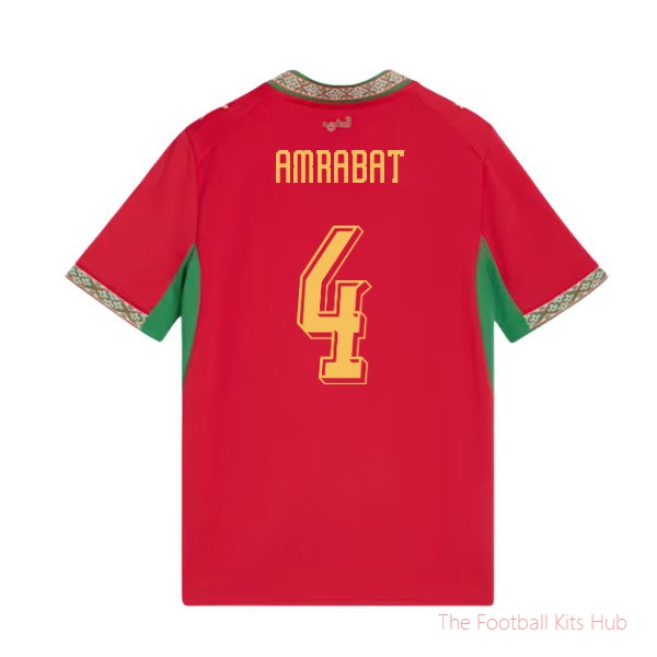 2026-2027 Morocco Home Shirt (Kids) (Amrabat 4)