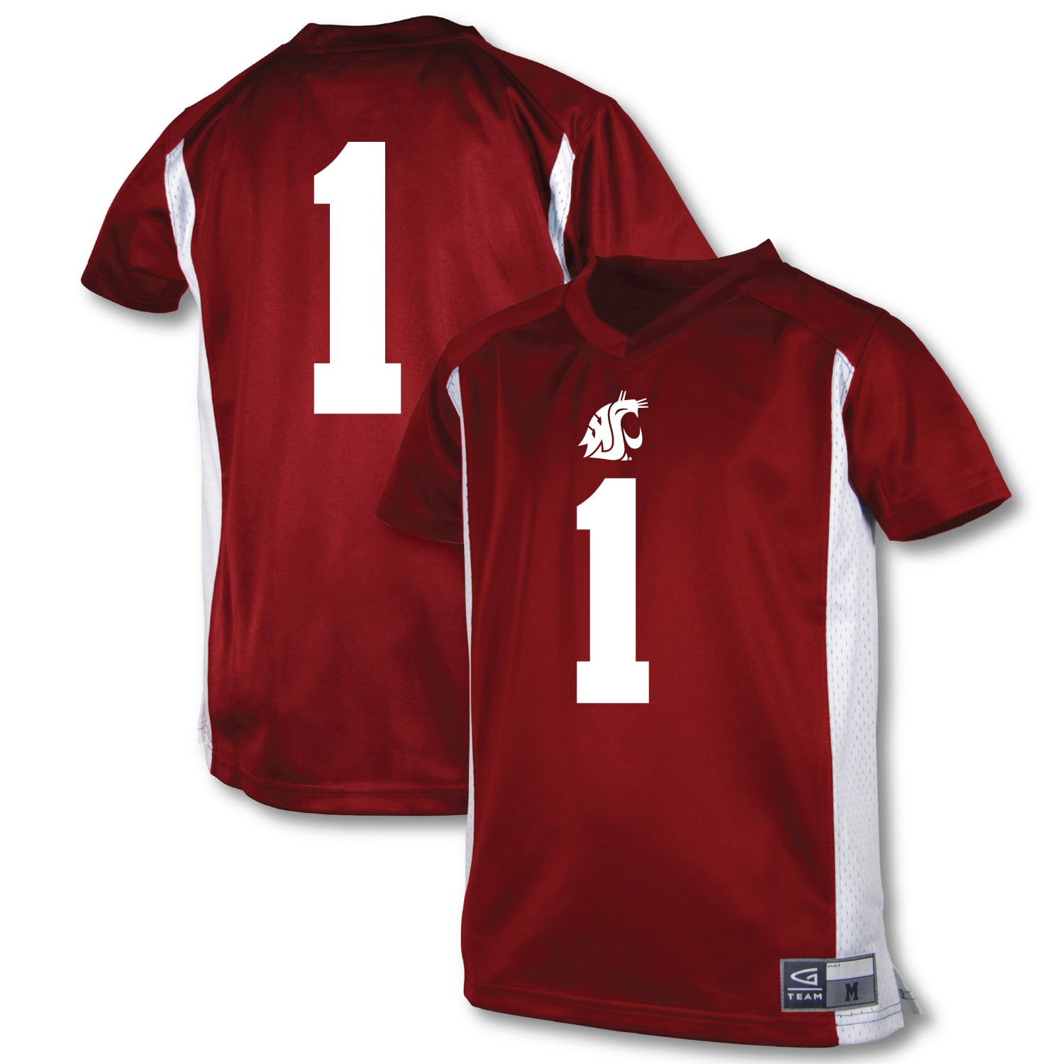 [NJP] Washington State Cougars Garb Youth Football Jersey - Crimson