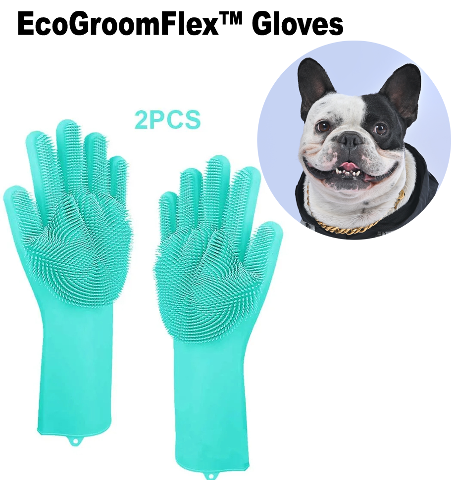 French Bulldog Ecogroomflex™ Gloves Practical Pet Supply