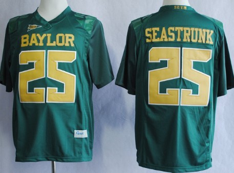 team authorized Men's None Lache Seastrunk #25 Green 2013 Football