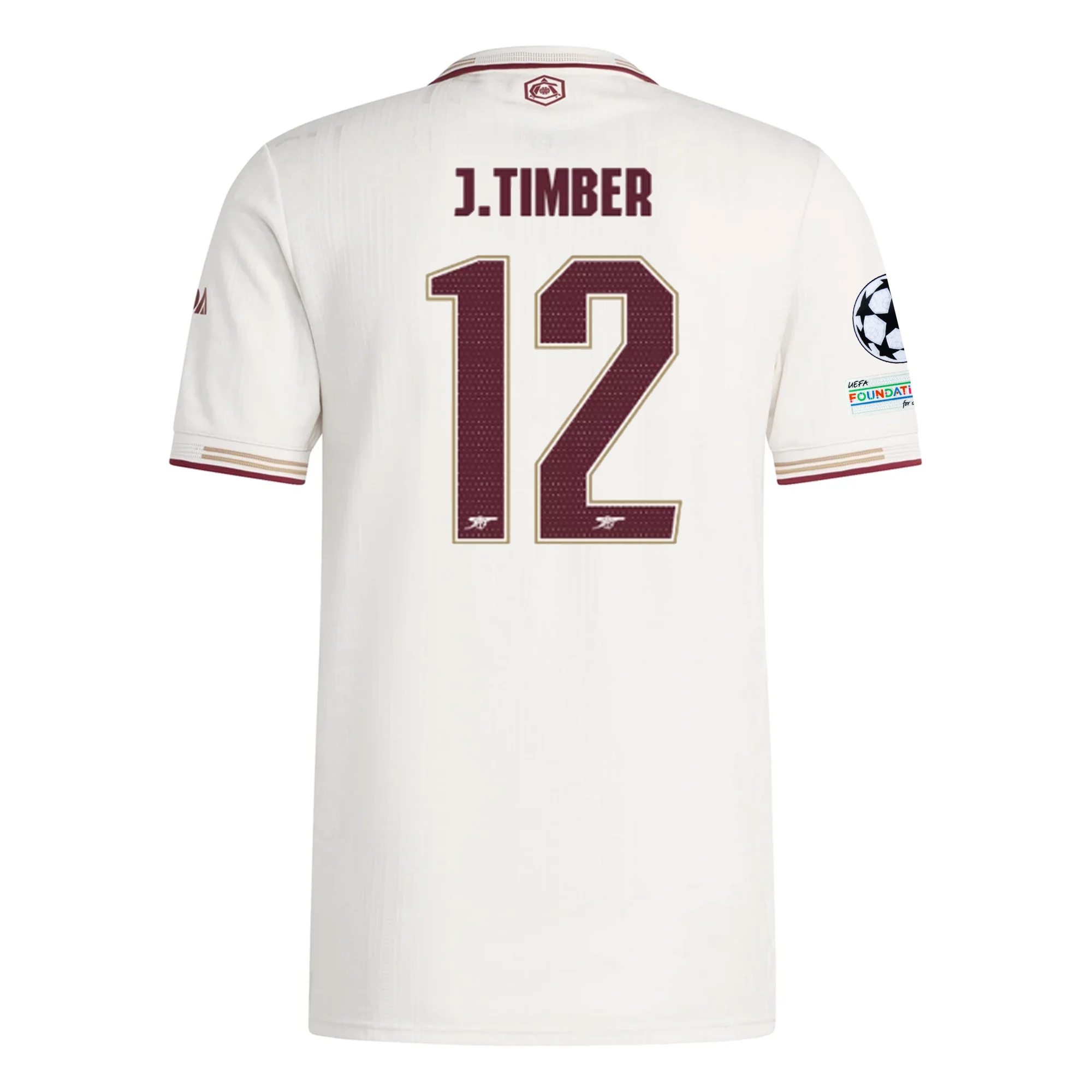 Arsenal Timber 2025-2026 UCL Third Jersey – Authentic Shirt