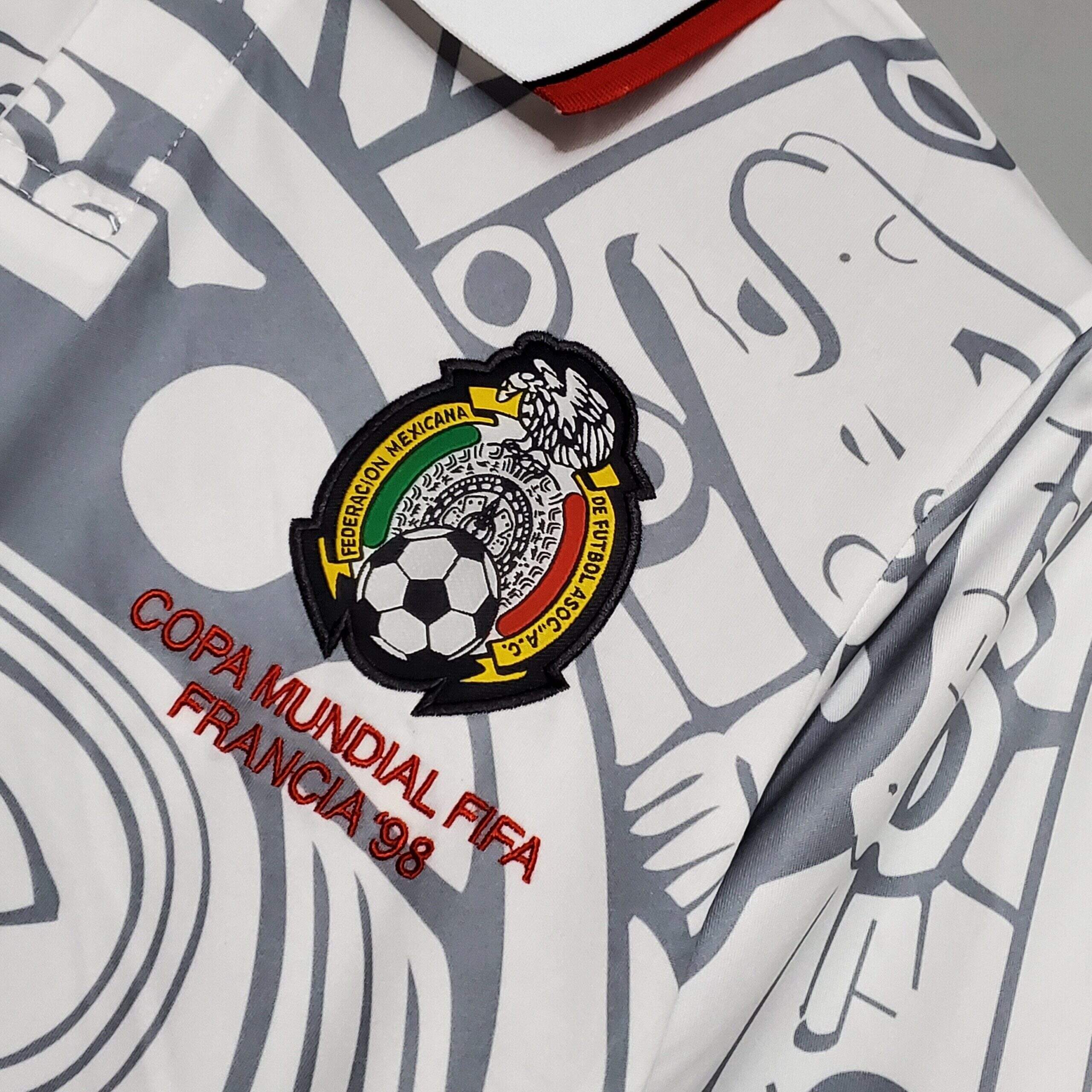 Cheap 1998 Mexico away retro kit