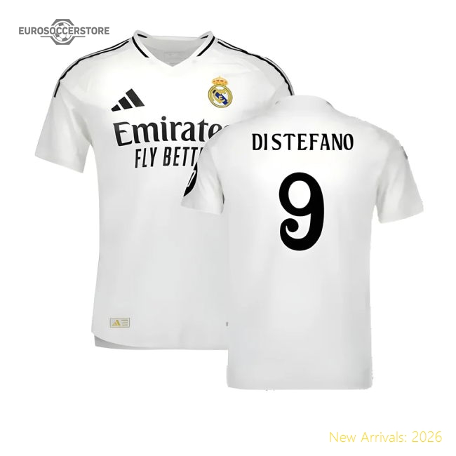 Elite Real Madrid Home Di Stefano Jersey 2024-2025 Quick-dry